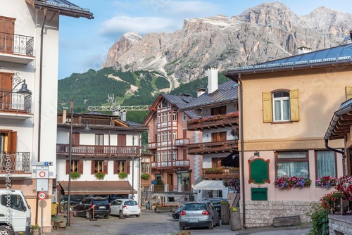 Fotografie Cortina in the alps in Italy