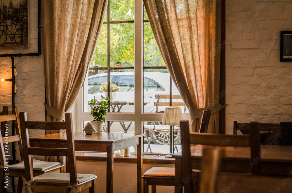 Fototapeta premium dining room with table and chairs