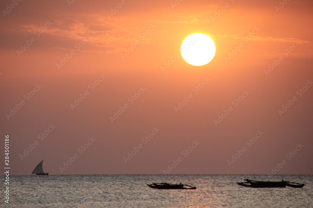 Sonnenuntergang auf Sansibar