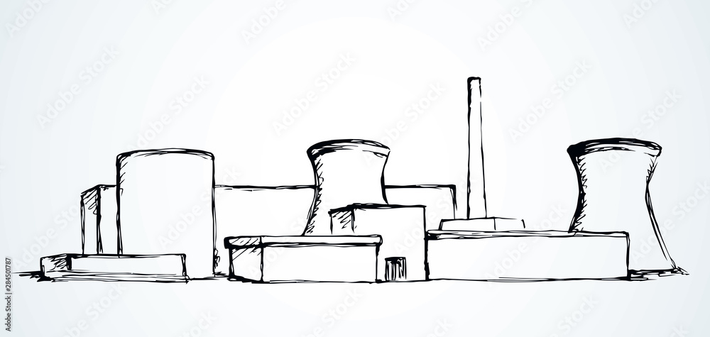 how to draw nuclear reactor power plant  YouTube
