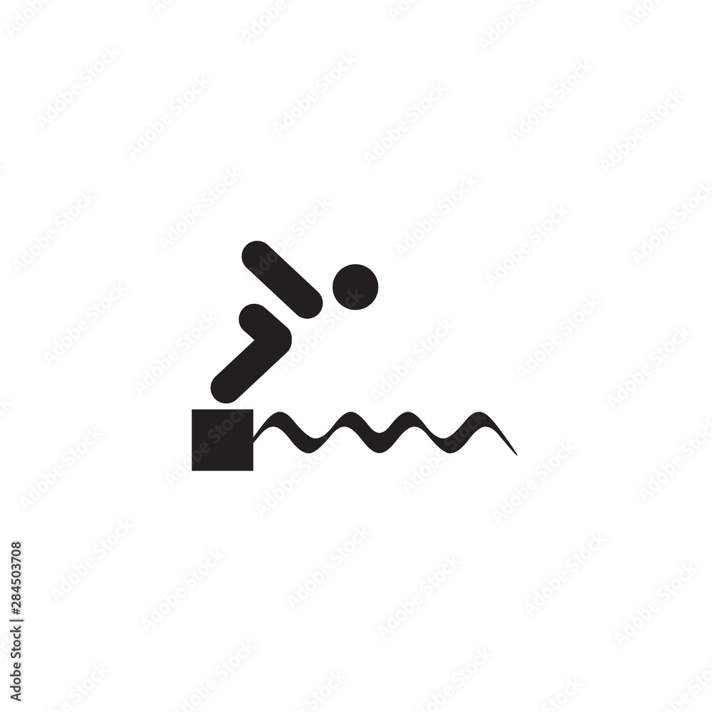 Swimming club logo design vector template Swimming club logo design vector template