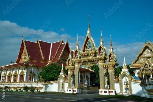 pr  chtige Tempelanlage in Nakhon Phanom  Thailand