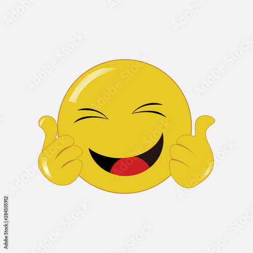 Good Idea Emoji.  Vector illustration