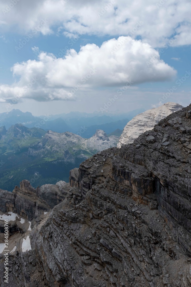 Dolomite landscape in Cortina Italy