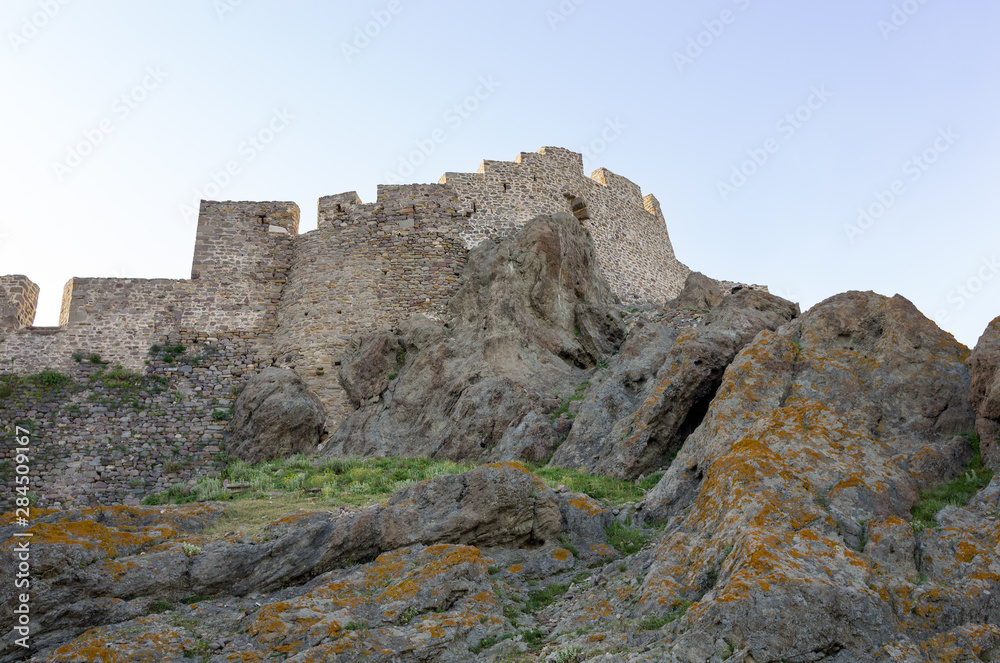 Inside the old fortress in Myrina, Lemnos island, Greece