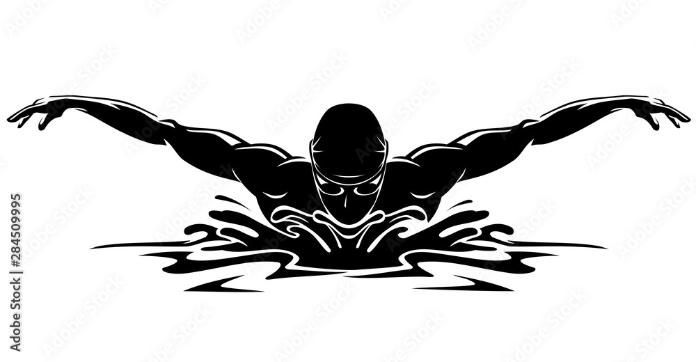 Swimmer Silhouette