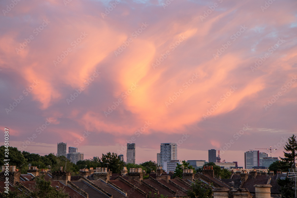 London dramatic sky