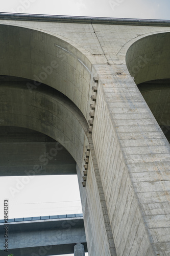 The Wiedtalbruecke, an autobahn bridge built of concrete.