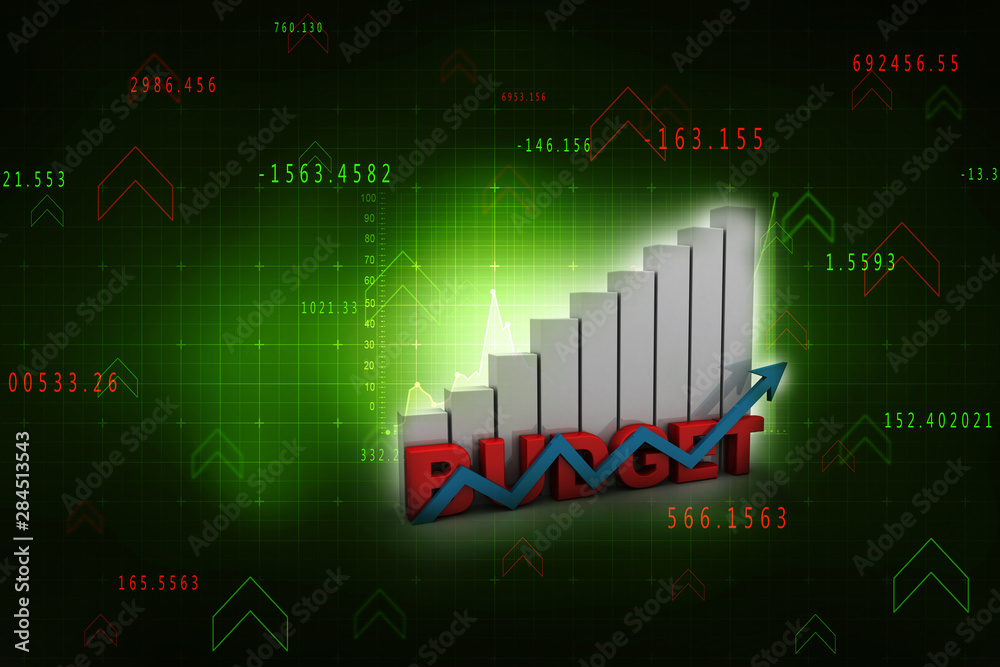 Obraz premium 3d rendering Stock market online business concept. business Graph 