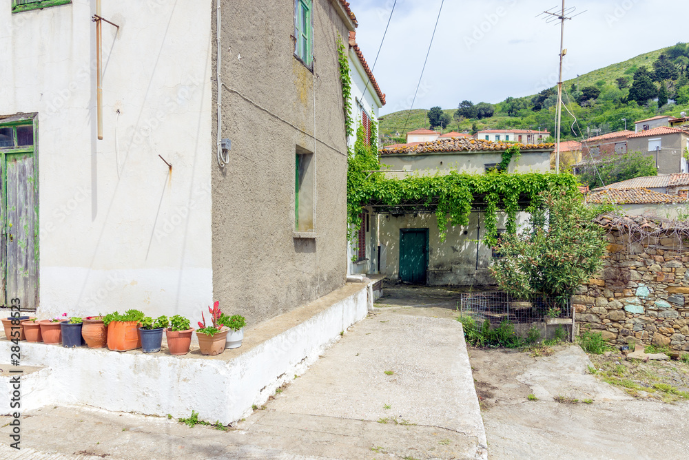 Fototapeta premium Architecture in Katalakko village, Lemnos island, Greece