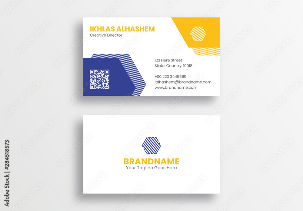 Modern Creative Business Card Design Template, Visiting Card
