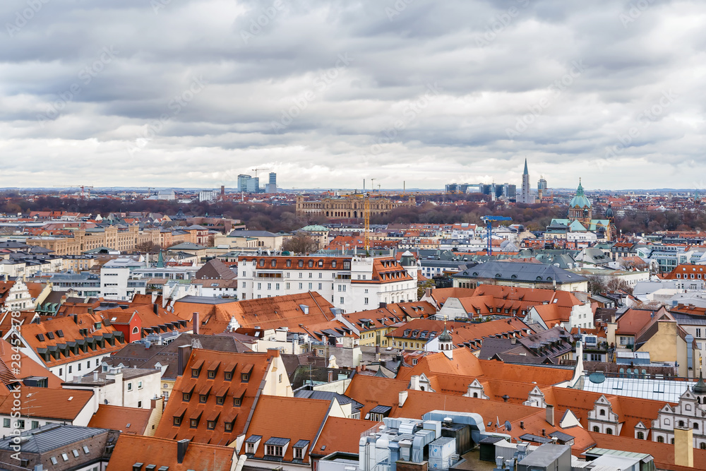Obraz premium Aerial view of Munich, Germany