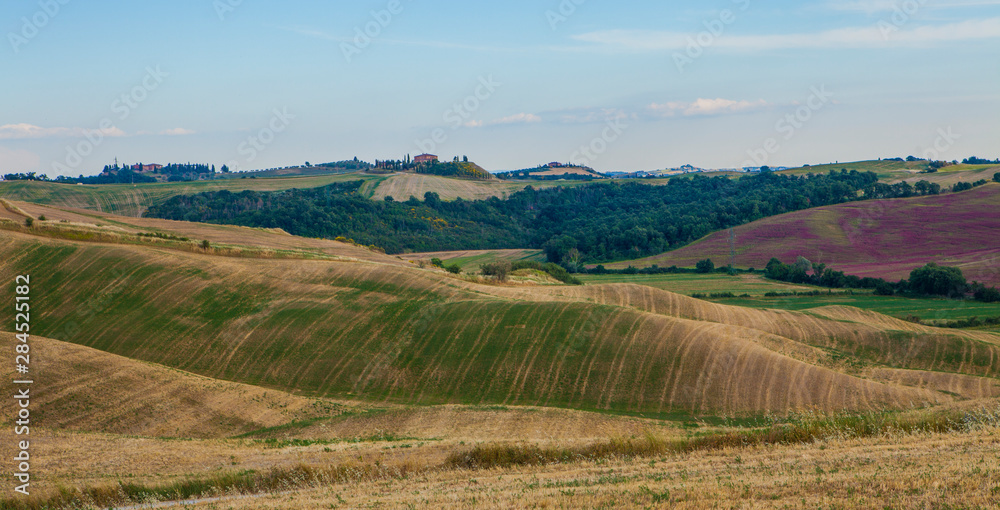 Landscape of the Italian countryside in summer