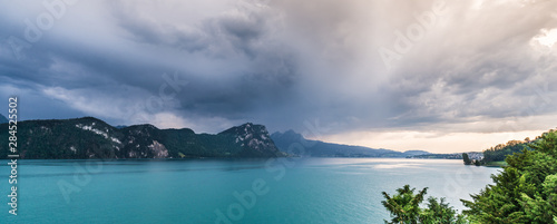 Storm clouds over Lake Lucerne.