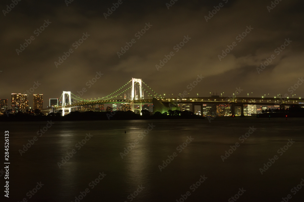 Obraz premium お台場 レインボーブリッジ 夜景