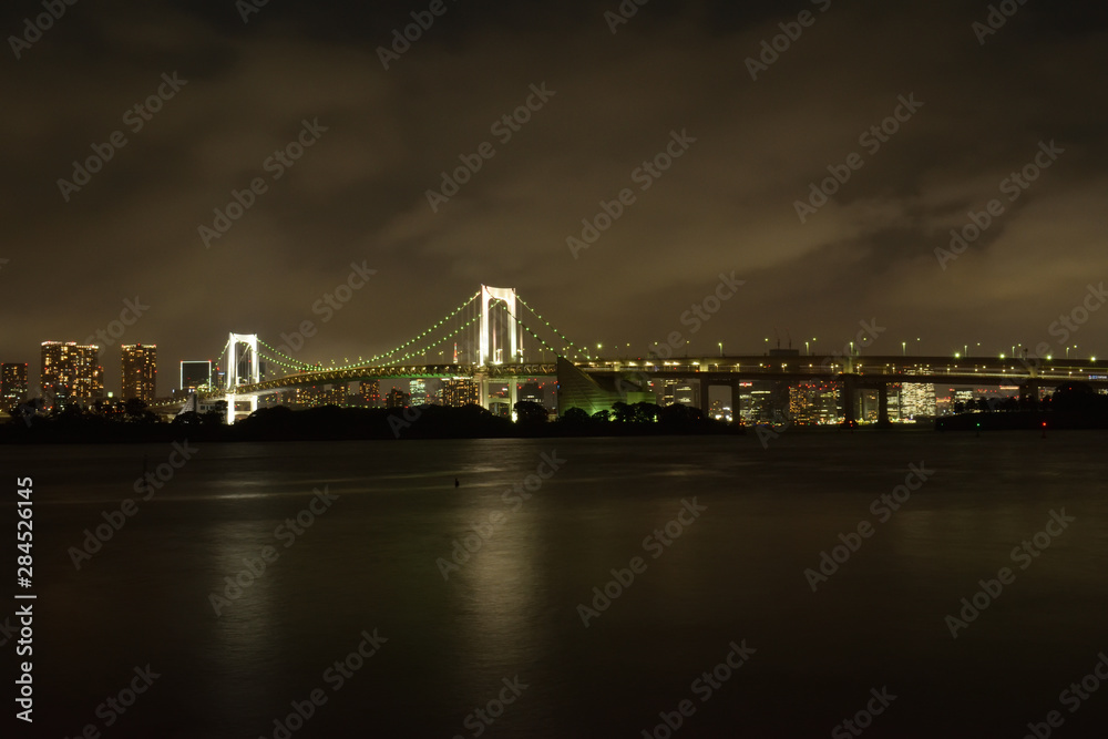 Fototapeta premium お台場 レインボーブリッジ 夜景