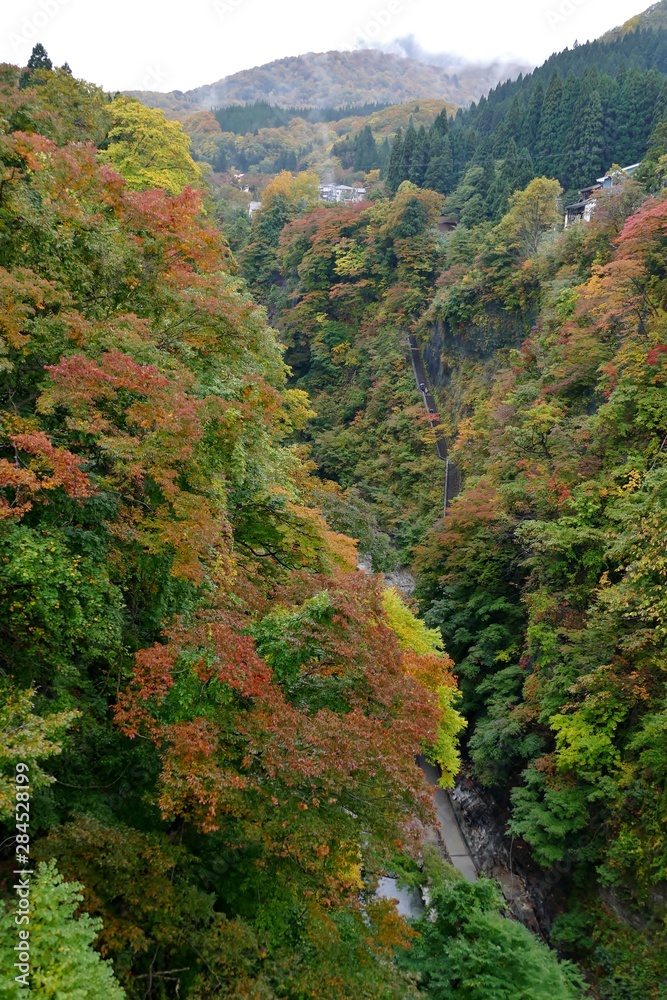 《小安峡の紅葉》秋田県湯沢市