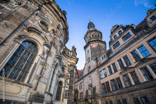 Hausmannsturm  Hausmann tower  of Residenzschloss  Royal Palace   Dresden  Germany