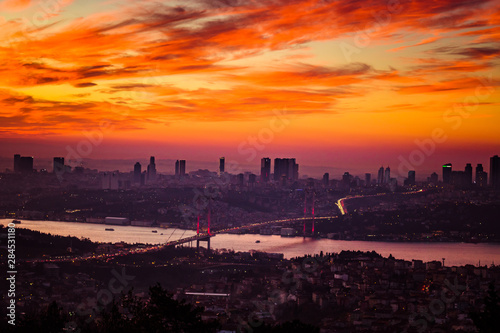 Bosphorus Bridge and Cityscape of Istanbul