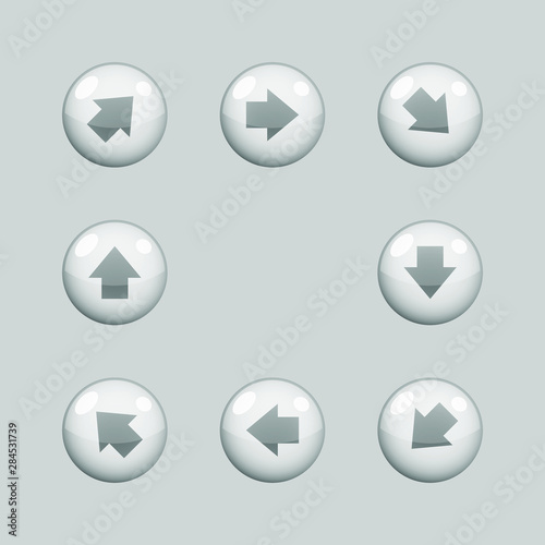 Free Download Arrows glass icons vector design - GFXLoad