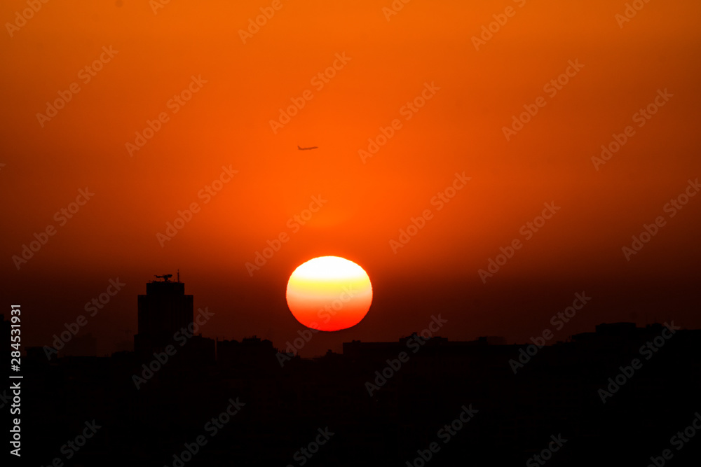 sunset and orange sky sunset and orange sky