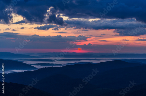 Wschód słońca Bieszczady © wedrownik52