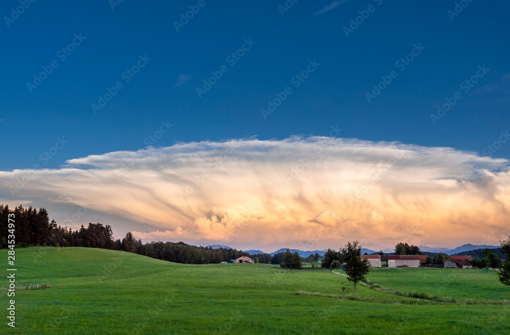 Cumulonimbus clouds in Bavaria, Germany