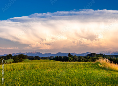 Cumulonimbus clouds in Bavaria  Germany
