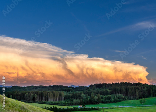 Cumulonimbus clouds in Bavaria, Germany