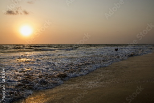 sunset on beach