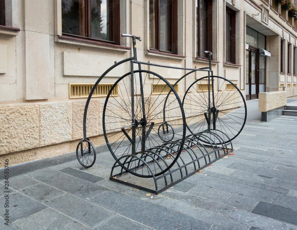 Bycicle Stand in Bratislava, Slovakia