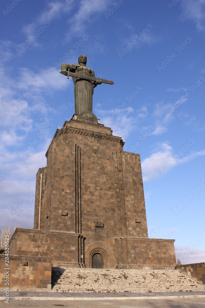 Mother Armenia, monumental statue in Victory Park. Yerevan, Armenia