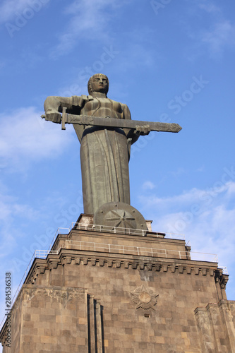 Mother Armenia  monumental statue in Victory Park. Yerevan  Armenia