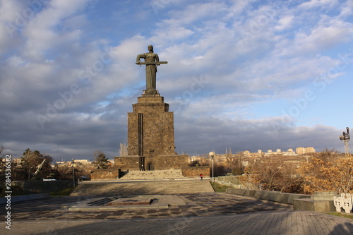 Mother Armenia, monumental statue in Victory Park. Yerevan, Armenia