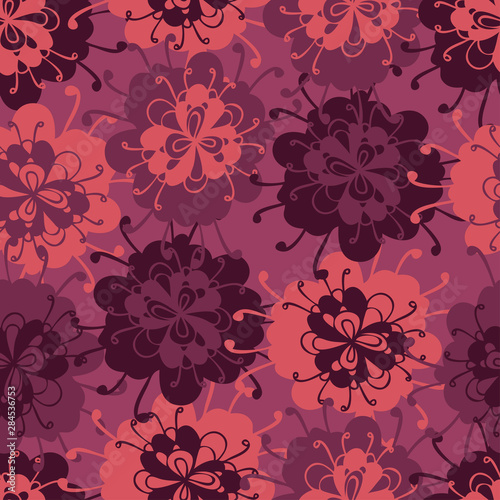 Seamless pattern with abstract spots pattern.Vector image Can be used for textile  stationary  backgrounds and wallpaper.