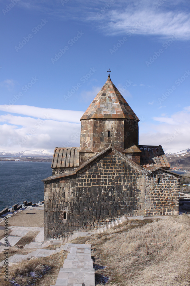 Armenia. Sevanavank (Sevan Monastery), a monastic complex located on a island of Lake Sevan in the Gegharkunik Province Armenia. Sevanavank (Sevan Monastery), a monastic complex located on a island of Lake Sevan in the Gegharkunik Province