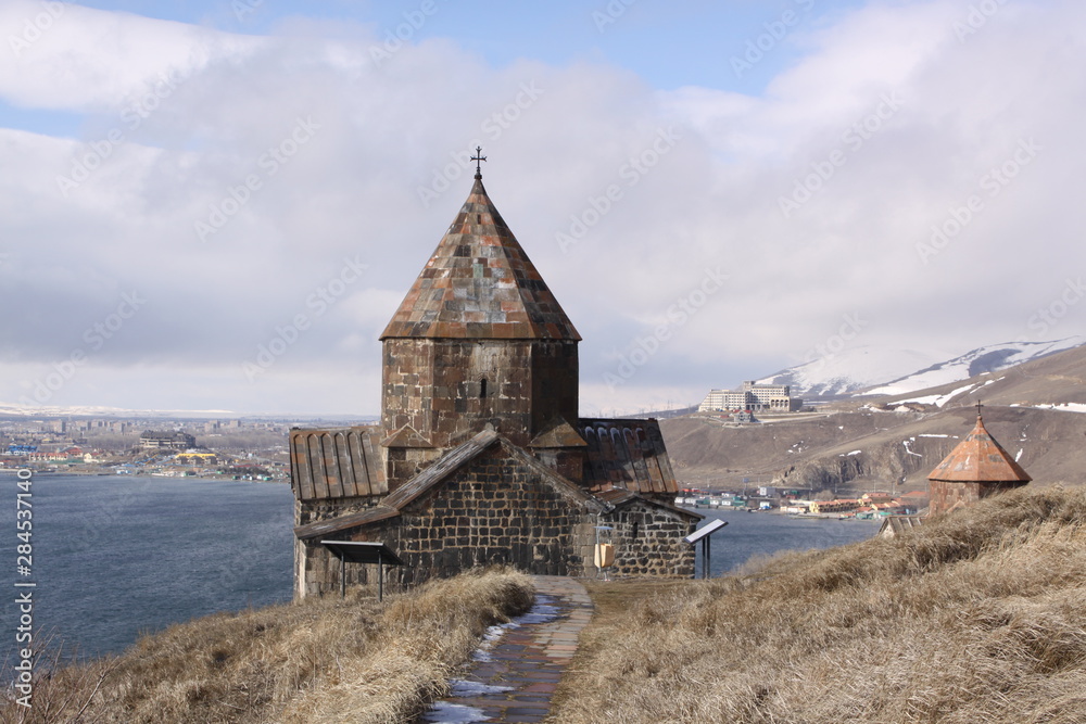 Armenia. Sevanavank (Sevan Monastery), a monastic complex located on a island of Lake Sevan in the Gegharkunik Province Armenia. Sevanavank (Sevan Monastery), a monastic complex located on a island of Lake Sevan in the Gegharkunik Province