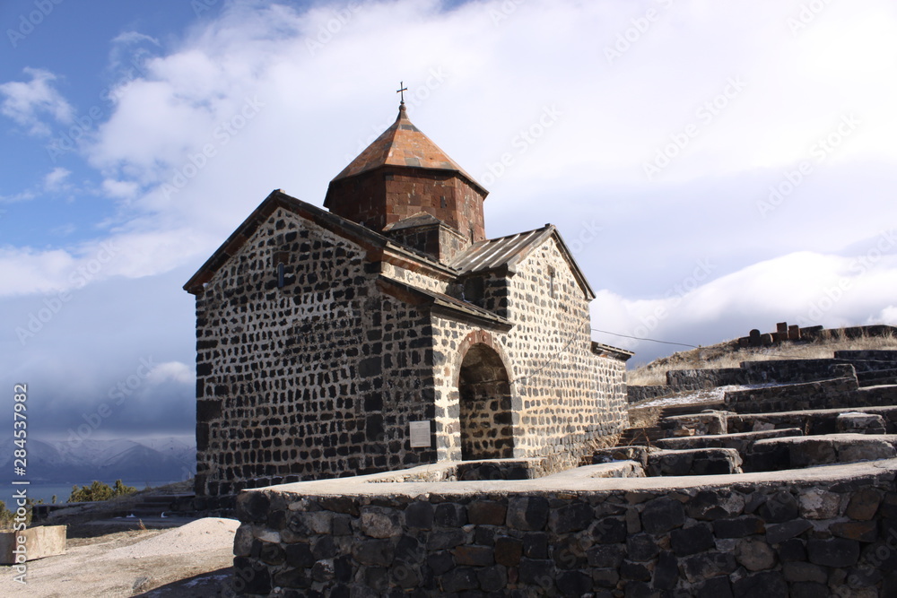 Fototapeta premium Armenia, Sevan. Surp Astvatsatsin church