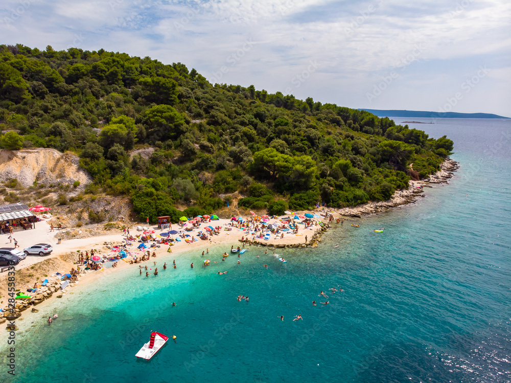 Okrug Donji beach from above