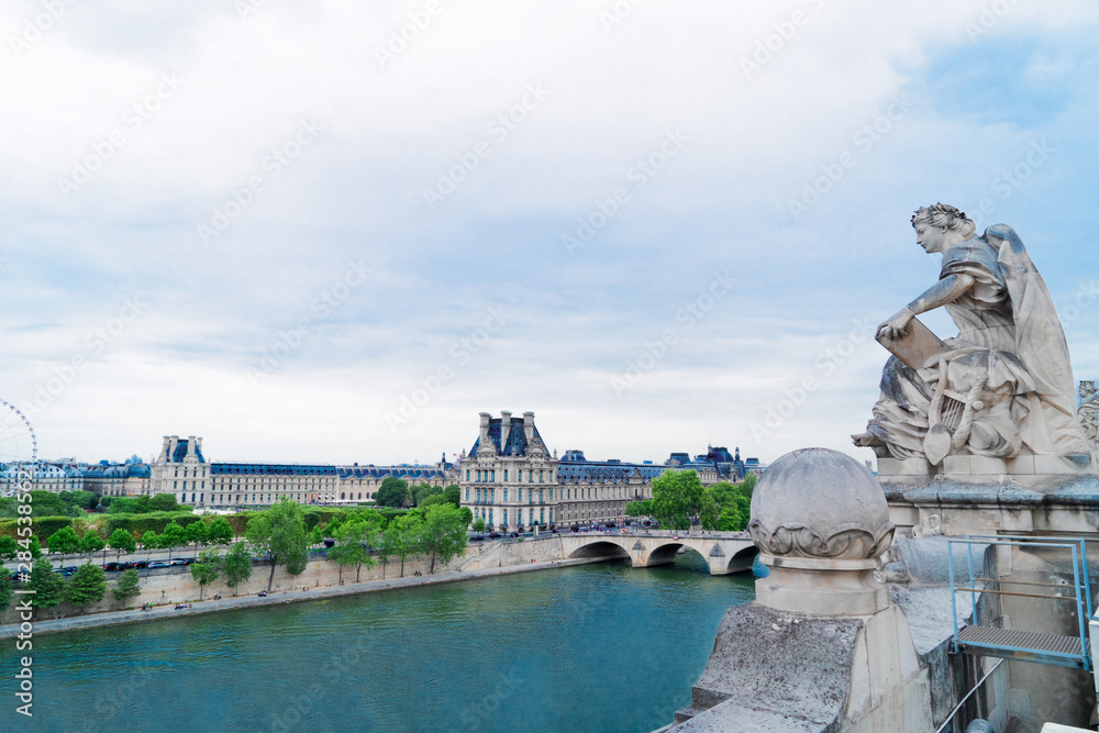 Orsay museum and river Siene, France