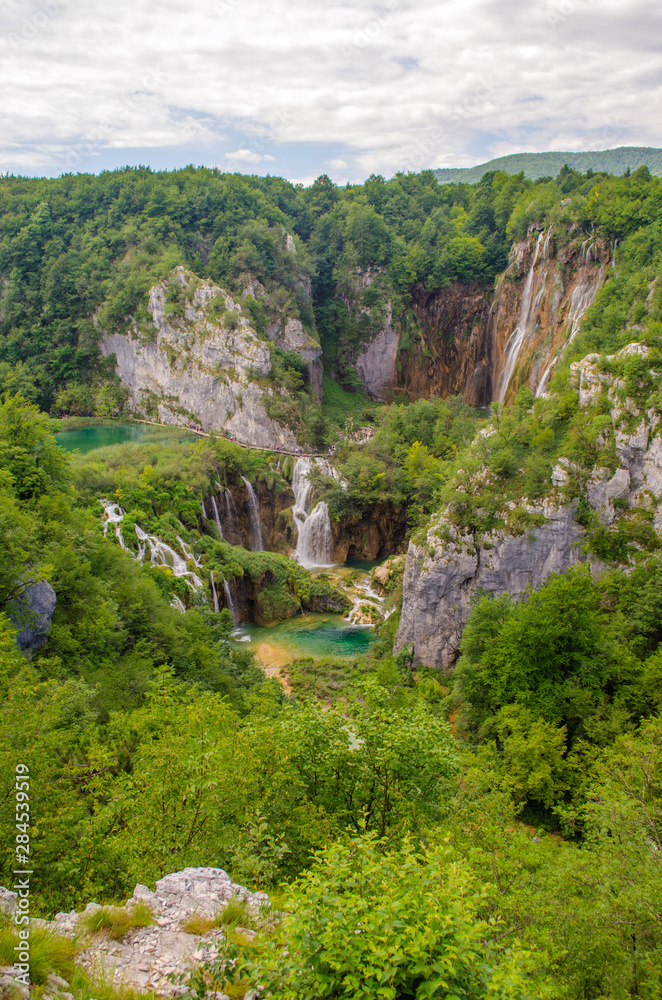 Luxurious and tumultuous waterfalls of Plitvice Lakes, Croatia Luxurious and tumultuous waterfalls of Plitvice Lakes, Croatia