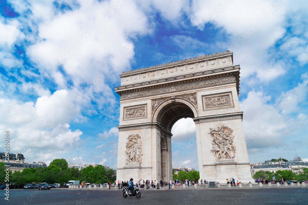 Fototapeta premium Arc de triomphe, Paris, France