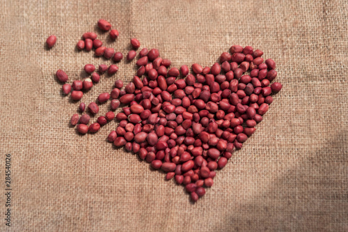 Peanuts Forming A Heart