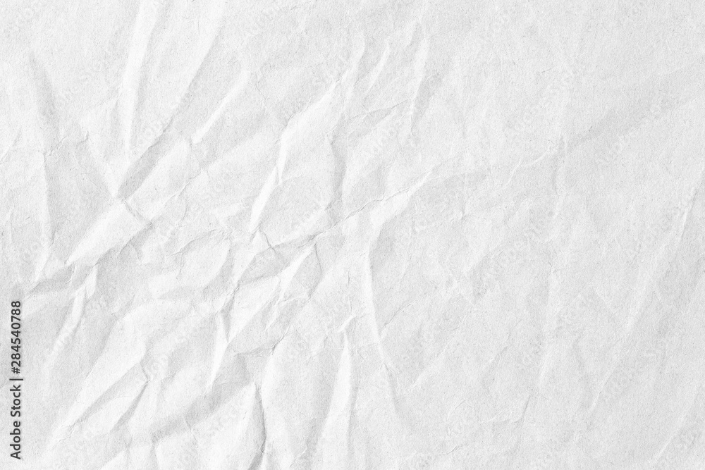 Obraz premium Crumpled white grey paper texture