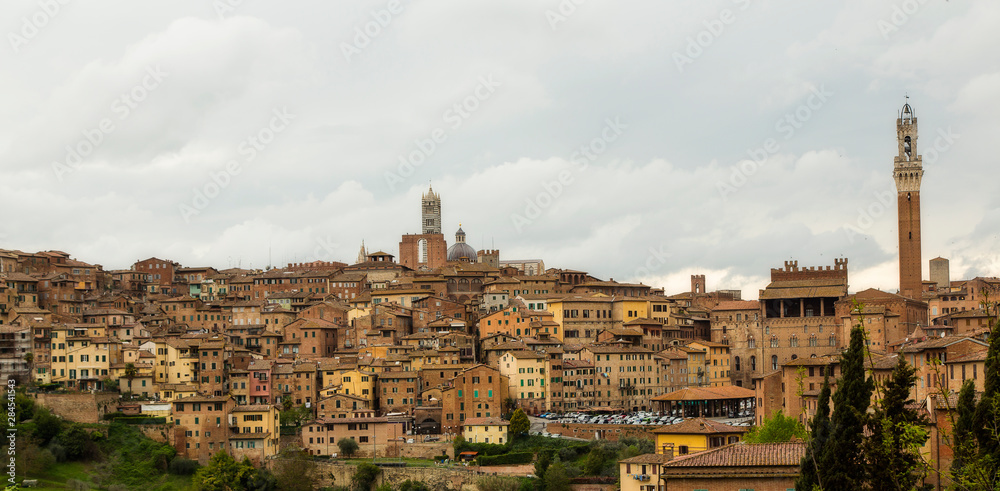 Town of Siena, Italy.  Tuscany Region