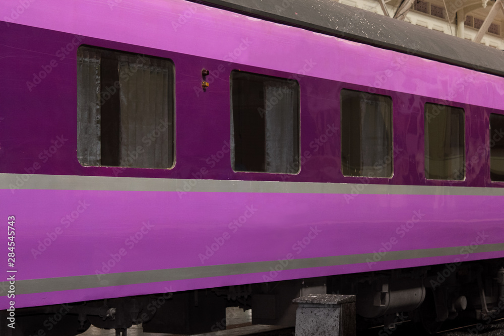 Fototapeta premium Purple train carriage