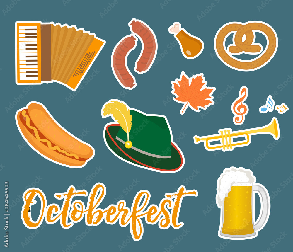 oktoberfest-sticker-flat-or-cartoon-style-festival-in-germany