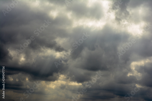 Cloudy sky, heaven texture, sky before a thunderstorm