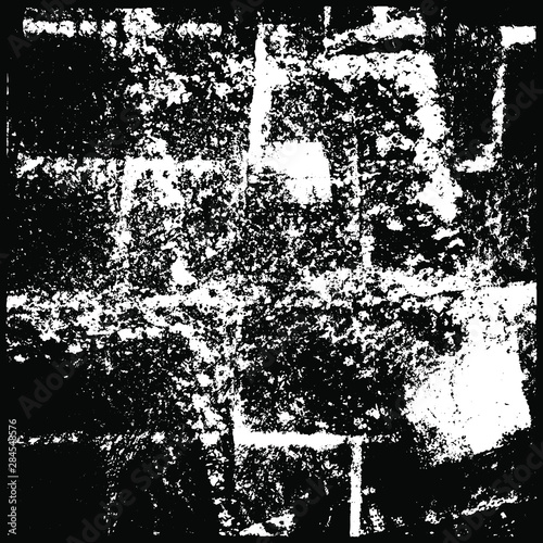Grunge is black and white. Abstract dark texture. The pattern is monochrome for the backdrop. Chaotic dirty spots