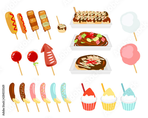 【フードイラスト】夏祭り